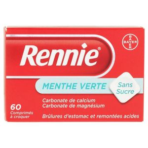 Rennie Sans Sucre 60 Comprimes