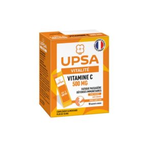 Vitalité - Vitamine C - 500 mg - Goût Orange 🍊- 10 sachets-doses