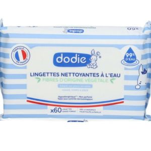 Dodie Lingettes Nettoyantes Bébé à l'eau - 60 lingettes