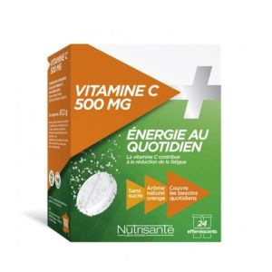 Nutrisante Vitamine C - 500 mg - Énergie au quotidien - 24 comprimés à croquer
