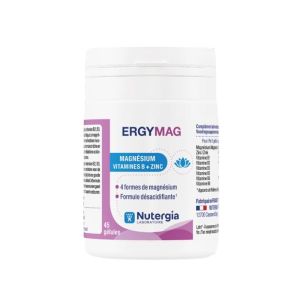 ERGYMAG - Magnésium, Vitamines B et Zinc - 45 gélules