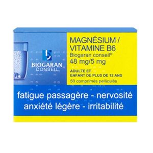 Magnesium/b6 48mg/5mg Biog C C