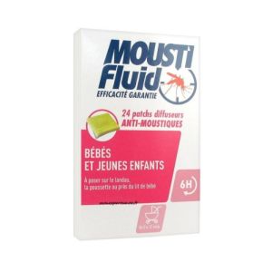 Moustifluid - 24 patchs diffuseurs Anti-Moustiques - Bébés et jeunes enfants