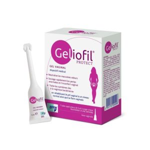Geliofil Protect • Gel Vaginal • 7 tubes applicateurs de 5 ml