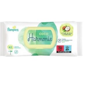 Pampers Harmonie Coco - Lingettes Bébé - 42 lingettes