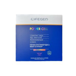 Lifegen - Powercell - Métabolisme Energétique - 21 sticks goût cassis