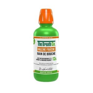 The Breath Co - Bain de bouche - Haleine fraîche 12h - Menthe douce - 500 ml