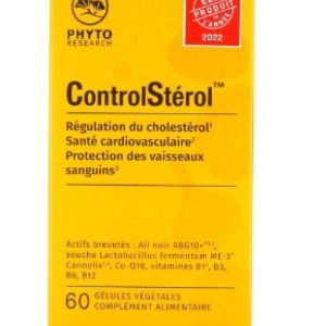 ControlSterol - Régulation du cholestérol - 60 gélules