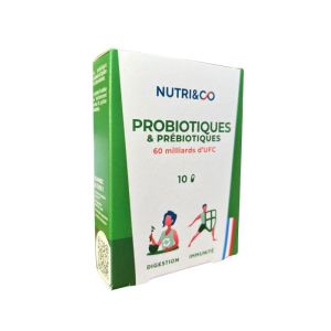 Probiotiques et Prébiotiques - 10 gélules