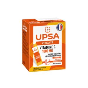 Vitalité - Vitamine C - 1000 mg - Goût Orange - 10 sachets-doses