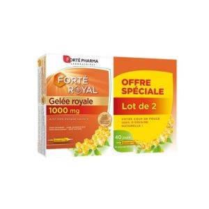 FORTE ROYALE - Ampoules de Gelée Royale • 1000 mg X2 • 40 jours