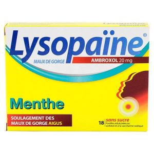 Lysopaine Menthe 20mg S/s Past