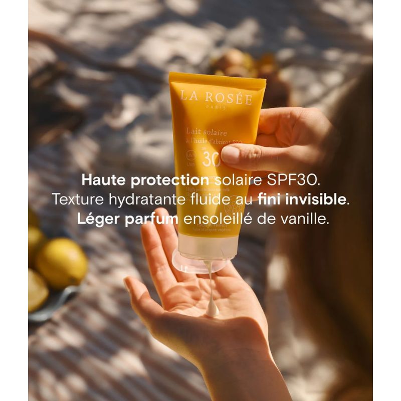 Lait solaire SPF 30 150ml | Huile d'abricot Bio