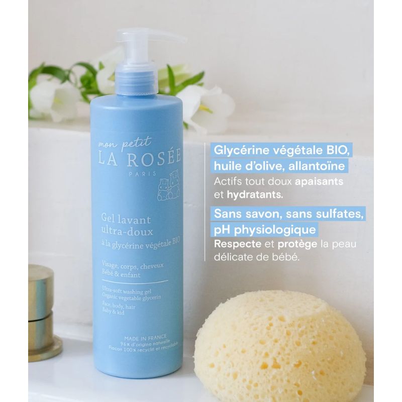 Recharge Gel lavant ultra-doux bébé 800ml | Glycérine végétale BIO