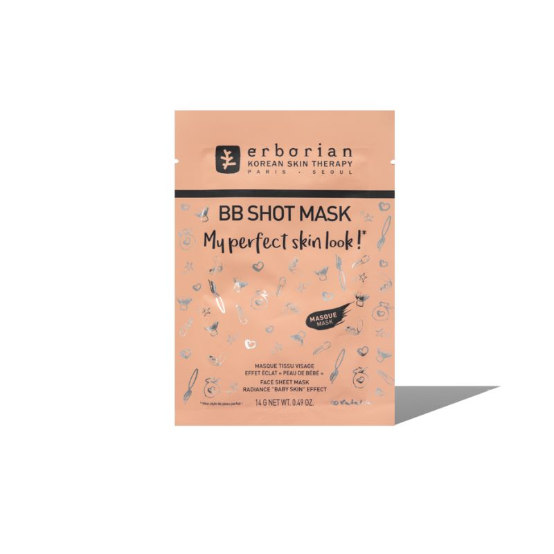 BB Shot Mask 14g | Masque en tissu visage effet éclat "Peau de bébé"