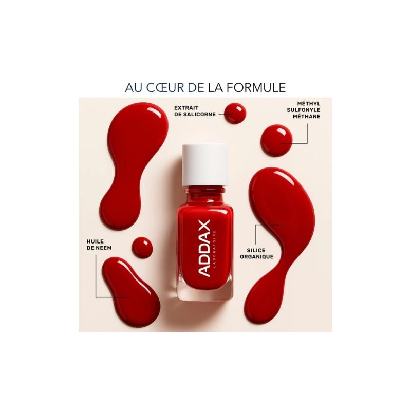 Addax Aircolor vernis soin • Coquelicot 00