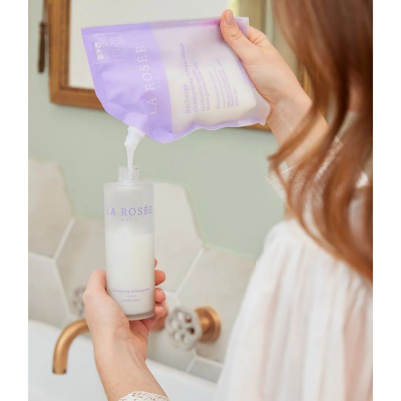 Flacon de shampoing en verre 200 ml