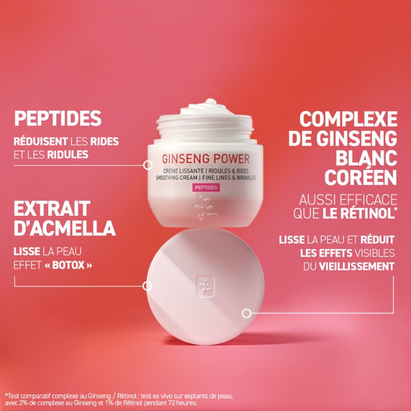Ginseng Power - Crème Lissante | Rides et Ridules 50ml