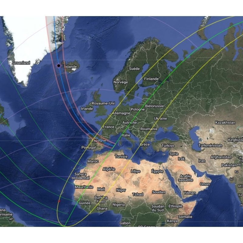 Lunettes d'éclipse solaire Sky & Space Galaxy certifiées CE ISO