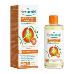 Puressentiel Friction Arnica Articulations & Muscles | Préparation et récupération sportive | 200 ml