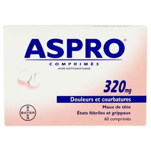 Aspro 320mg/bte 60cprs