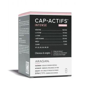 CAP•ACTIFS® INTENSE | Kératine, cystine, méthionine et zinc | 120 gélules