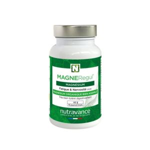 MAGNERegul® Nutravance | Magnésium biodisponible | fatigue, stress et tensions musculaires | 60 gélules