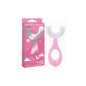 Sagyene Brosse à dents Demi-Lune 2/6 Ans Rose