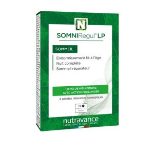 SOMNIRegul® LP Nutravance | Mélatonine 1,9 mg | endormissement et réveils nocturnes | 30 comprimés