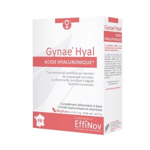 GYNAE® HYAL | Acide hyaluronique et confort intime féminin | 30 gélules