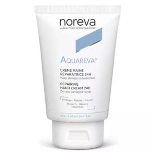 Aquareva Crème Mains Réparatrice 24H | Hydratation intense des mains sèches | 50 ml