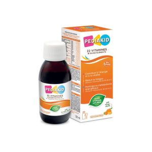 Pediakid 22 vitamines & Oligo-éléments | Sirop farigue enfant dès 6 mois | 125 ml