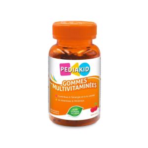 PEDIAKID | Gommes Multivitaminées dès 3 ans | fatigue passagère | 60 oursons