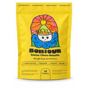 Bonjour Kids Choco Noisette | Boisson enfant croissance et immunité | 45 portions