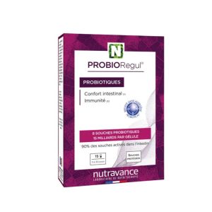 PROBIORegul® Nutravance 15 gélules | 8 souches probiotiques pour le microbiote intestinal