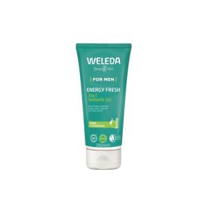 Weleda Homme Gel Douche 3-en-1 Energy Fresh 200 ml – Visage, corps et cheveux