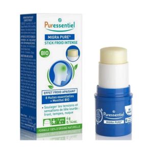 Puressentiel Migra Pure® Stick Froid Intense  | Tête lourde et tensions | 4 g