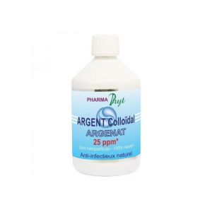 Argent Colloïdal Pharma Phyt 25 ppm | Hygiène et soin de la peau | 500 ml