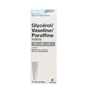 Crème Glycérol Vaseline Paraffine Mylan 250 g Peau Sèche