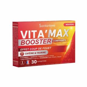 Santarome Vita'Max Booster | Énergie, fatigue et concentration | 30 comprimés