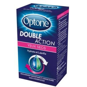 Gouttes Oculaires - Double Action pour les Yeux Sec - Hydrate et Lubrifie - 10 ml