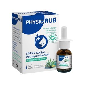 PhysioRUB™ Spray Nasal Décongestionnant | Eau de mer hypertonique | 30 ml