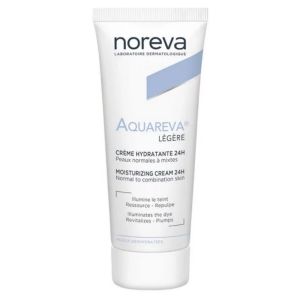 Aquareva Crème Hydratante 24H Légère | Peaux normales à mixtes déshydratées | 40 ml