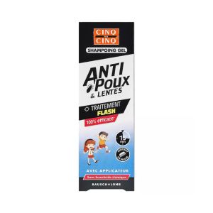 Cinq sur Cinq Shampooing Gel Anti-Poux & Lentes 100 ml | Traitement Flash 15 minutes