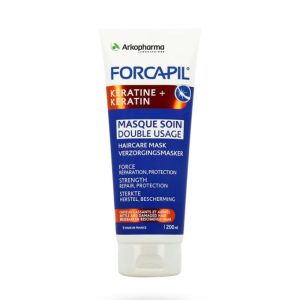 Forcapil Kératine+ | Masque Soin Double Usage | Cheveux Abîmés | 200 ml