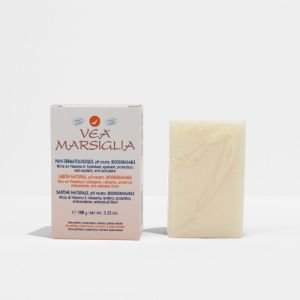 VEA Marsiglia | Pain dermatologique protecteur à la vitamine E pour peaux sensibles |  100 g