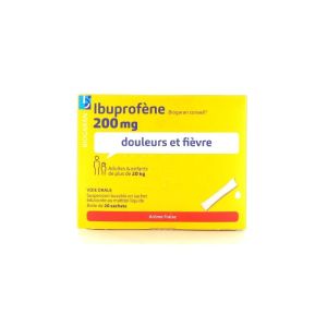 Ibuprofene 200 Mg  20 Sachets Douleurs et fièvre