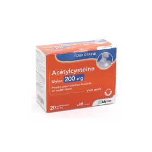 Acetylcysteine 200 Mg Mucosités Toux grasse