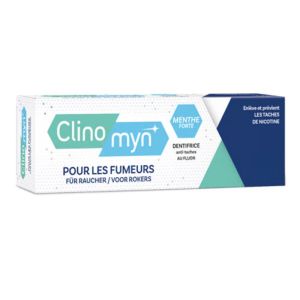 Clinomyn Dentifrice pour Fumeurs | Anti-taches nicotine, café et thé | 75 ml