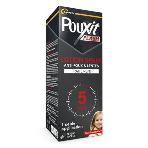 Pouxit Flash Lotion Spray Anti-Poux & Lentes | 150 ml | Action 5 minutes